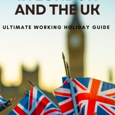 Live Work and Play in London and the UK front cover with UK flags and Big Ben.