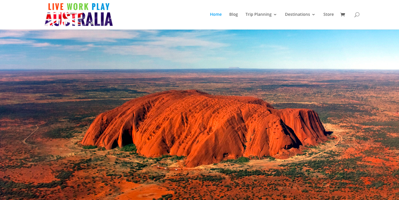Live Work and Play in Australia Homepage Of Website Blog