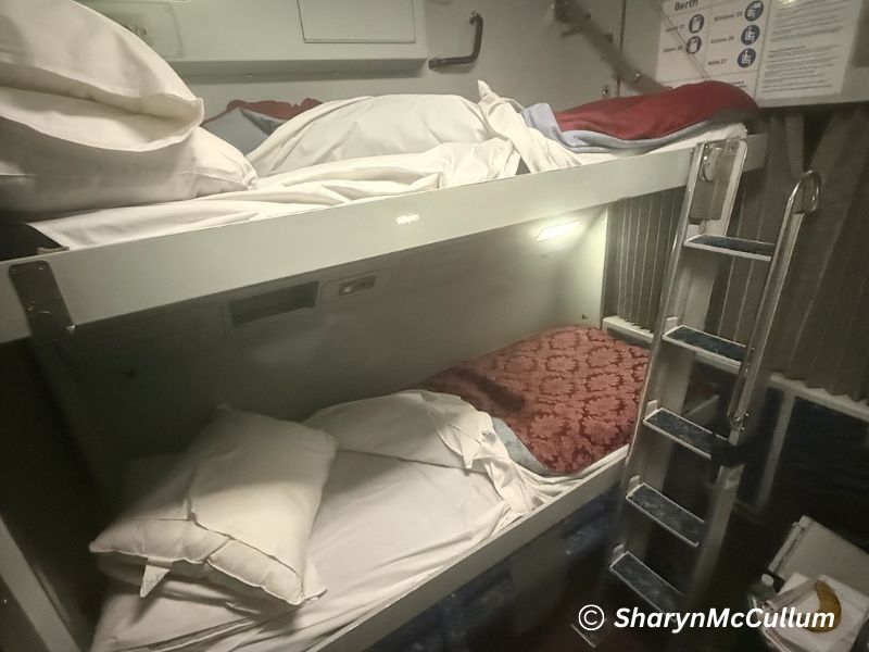 beds on XPT were turned down for us