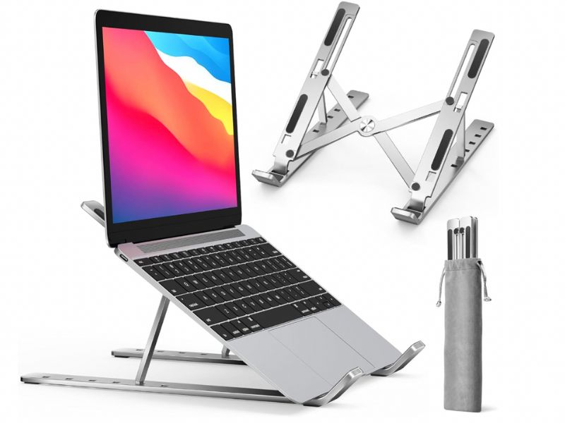 LaptopStandFoldable Best laptop for travel as it's legs fold up making it portable.