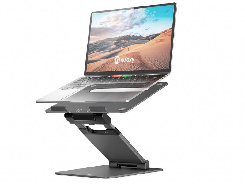 LaptopStandStanding Laptop stand for standing at a desk has an ajustable height.