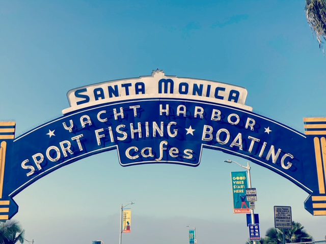 Santa Monica Sign In California USA.