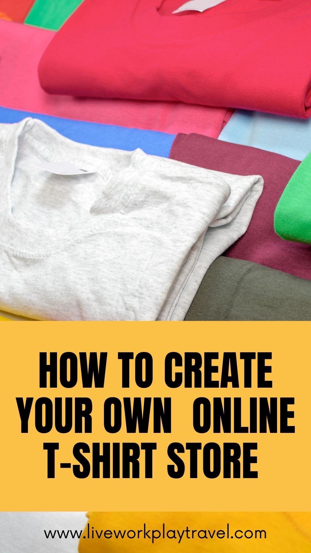 How To Sell t-shirts Online Through Your Own Store. These t-shirts Are Waiting To Be Sold Online.