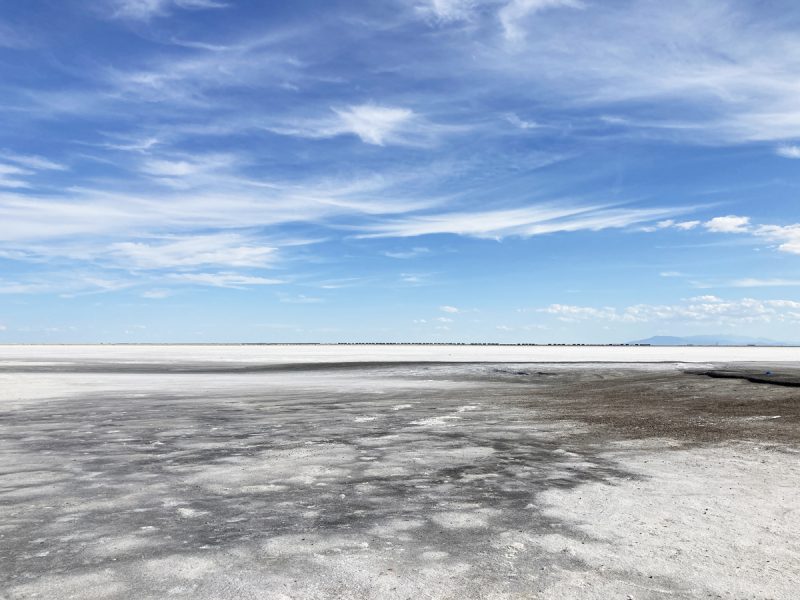 Bonneville Salt Flats in Utah.