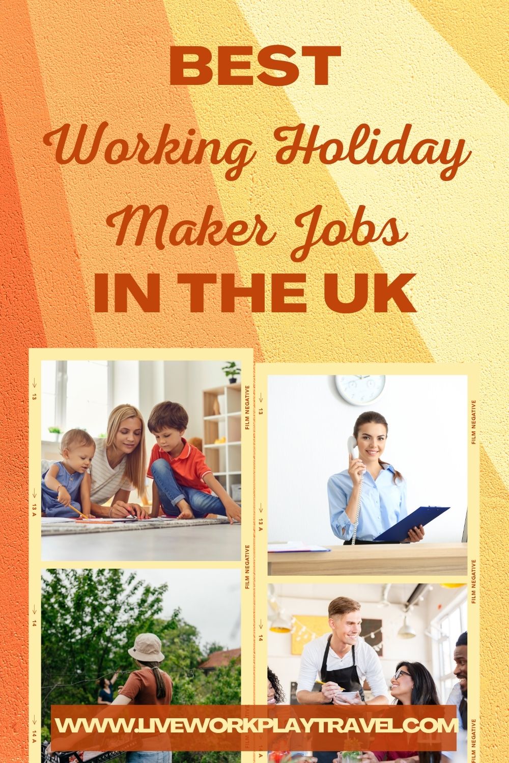 Best Working Holiday Jobs In the UK Can Include Being A Nanny, Receptionist, Fruit Picking Or Waiting Tables.