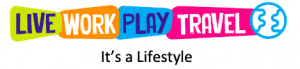 Live Work Play Travel It's a Lifestyle Logo