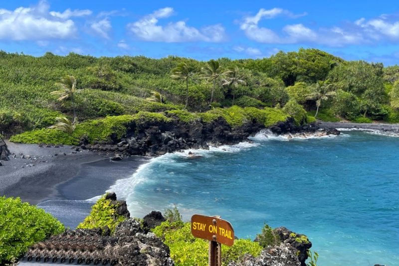 Black Sand Beach on Maui Is One Of Hawaii's Best Beaches.
