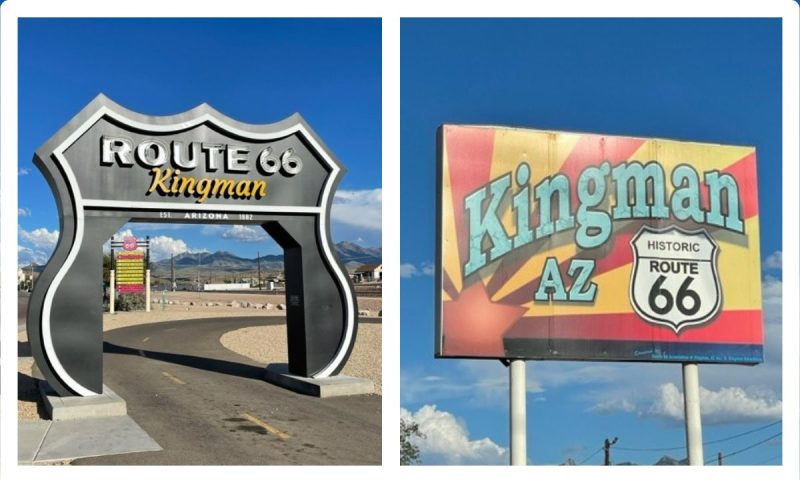 Kingman Signs along Route 66.