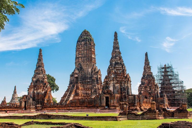 Ayutthaya Temples, former capital at Siam.