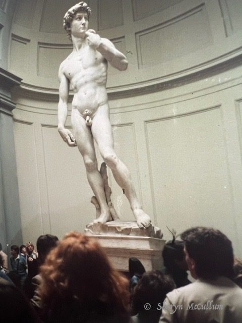 Statue of David is state of a man in Florence.