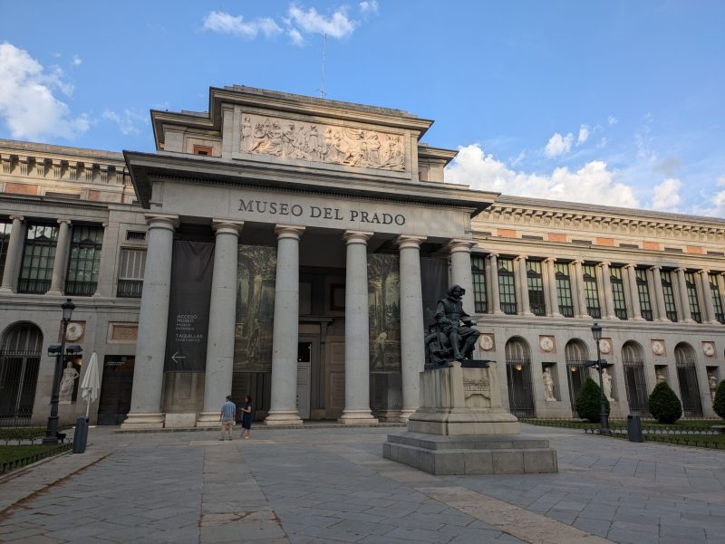 Prado Museum, Madrid looks roman with its massive round columns.